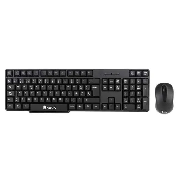 NGS Euphoria Kit Pack Teclado Inalambrico USB + Raton Inalambrico USB 1200dpi 3 Botones – Uso Ambidiestro