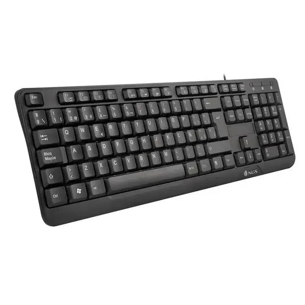 NGS FunkyV3 Teclado Multimedia USB – 12 Teclas Multimedia – Cable de 1.40m – Color Negro
