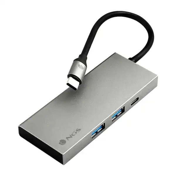 NGS Wonder Dock 4 Pro 4 en 1 Hub USB-C – 2x USB 3.0, 1x USB-C PD 100W, 1x HDMI – Admite Resoluciones Maximas de 4K a 30 Hz – Velocidad hasta 5 Gbps