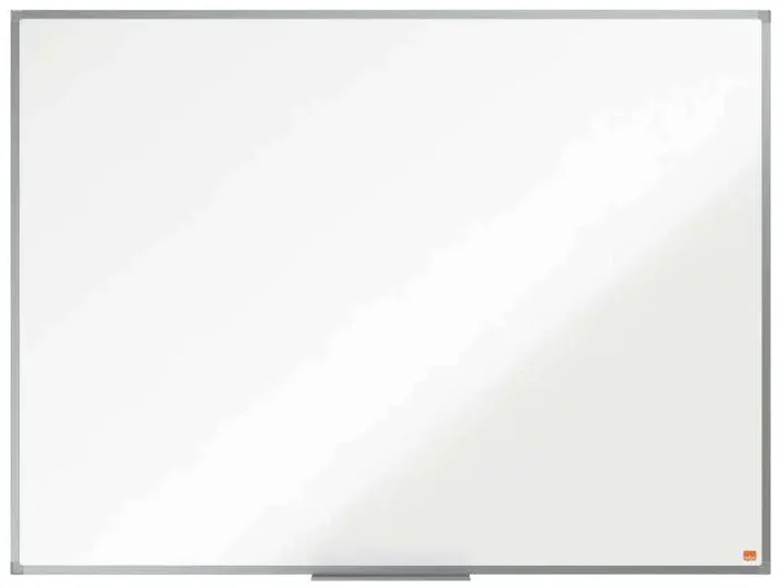 Nobo Essence Pizarra Magnetica de Acero Vitrificado 1200x900mm – Montaje en Esquinas – Superficie de Borrado Superior – Color Blanco