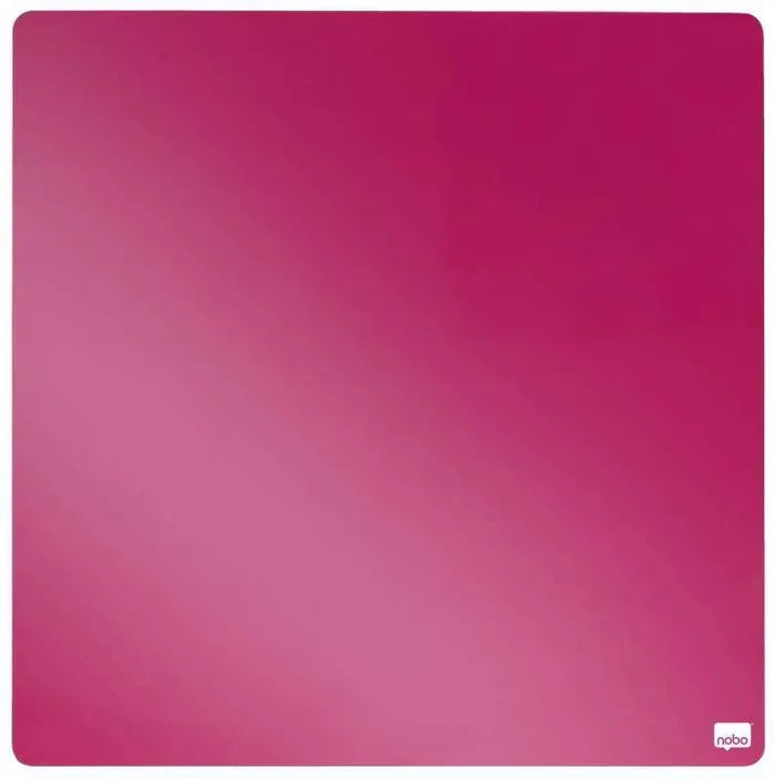 Nobo Tile Mini Pizarra Magnetica 360x360mm – sin Marco – Almohadillas e Imanes Incluidos – Diseño Creativo y Colorido – Fucsia