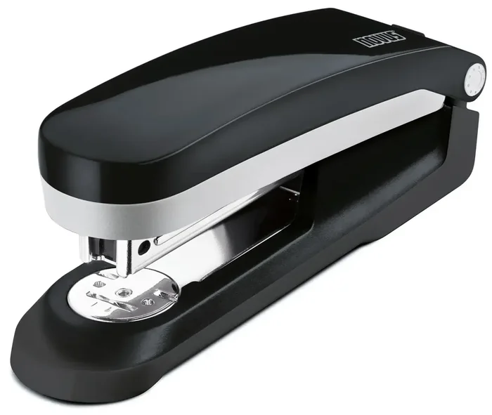 Novus Evolution E 25 Grapadora + Caja de 200 Grapas 24/6 – Hasta 25 Hojas – Grapado Cerrado, Abierto y Clavado – Color Negro