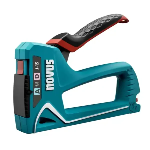 Novus J15 Clavadora/Grapadora – Para Grapas de 4 a 10mm – Cambio de grapa Mediante Mecanismo de Desplazamiento – Bloqueo del Mango – Indicador de Cantidad de Grapas Restante
