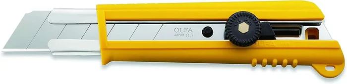 Olfa NH-1 Cutter con Bloqueo de Trinquete – Empuñadura de Goma – Canal de Acero Inoxidable