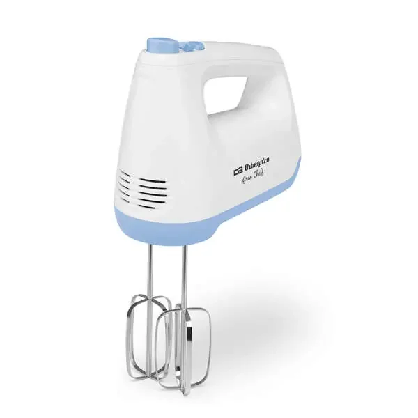 Orbegozo BA 3750 Batidora Amasadora Panadero – Potente y Versatil – 6 Velocidades + Turbo – Accesorios de Acero Inoxidable – Facil Limpieza en Lavavajillas
