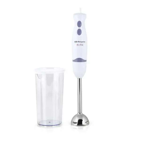 Orbegozo BT 1220 Batidora de Varilla Practica – Potente Motor de 400W – Mango Ergonomico – 2 Velocidades – Cuchilla de Acero Inoxidable – Facil Limpieza – Anilla para Colgar