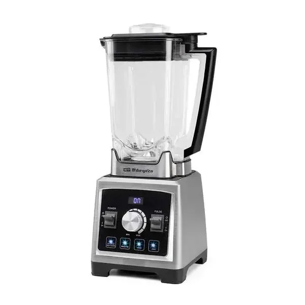 Orbegozo BV 9800 Batidora de Vaso Profesional 1500W – Vaso Tritan 2L – Cuchillas Acero Inoxidable – 8 Velocidades y 5 Programas Preconfigurados – Facil Limpieza