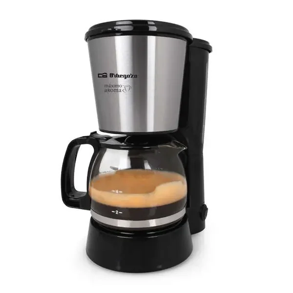 Orbegozo CG 4016 Cafetera de Goteo Aroma Perfecto – Potencia 650W – Capacidad 6 Tazas – Filtro Permanente – Deposito con Indicador de Nivel de Agua – Mantenimiento Caliente 30min – Desconexion Automatica