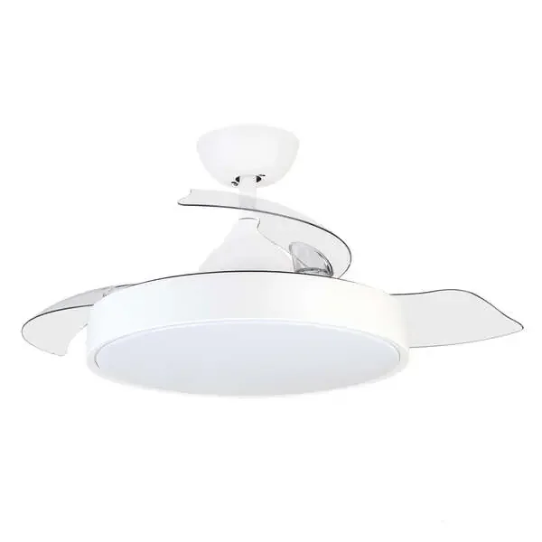Orbegozo CP 119105 Ventilador de Techo Elegance – Potente Motor DC – Aspas Retractiles – Luz LED con 3 Temperaturas – Mando a Distancia – Sistema de Ventilacion Reversible