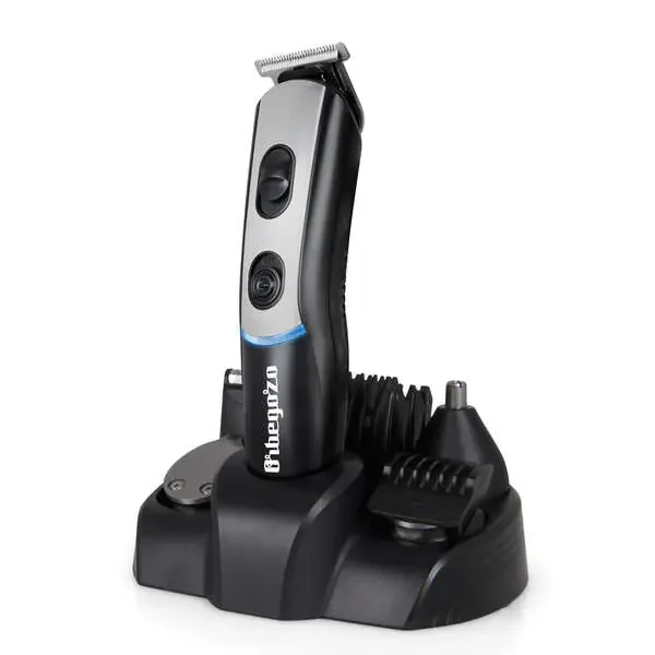 Orbegozo CTP 1840 Cortapelos Multifuncional – 7 en 1 para Cabello – Nariz y Barba – Recargable y con Opcion de Uso con Cable – Incluye Accesorios y Adaptador de Carga – Practico y Versatil