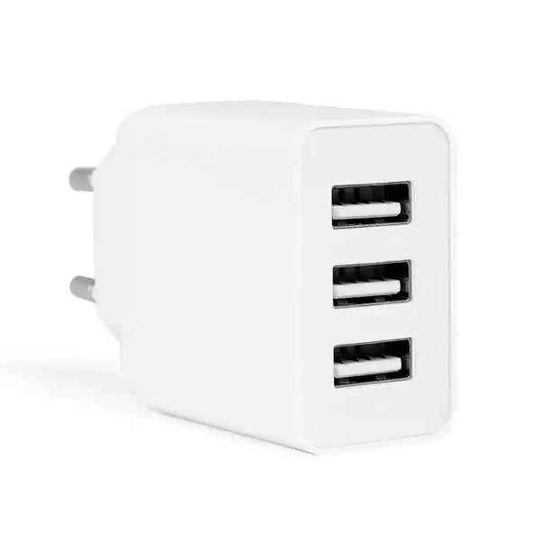 Orbegozo EN 1100 Cargador USB Multiple – Carga hasta 3 Dispositivos Simultaneamente – Proteccion contra Sobrecarga y Cortocircuitos – Compacto y Portatil