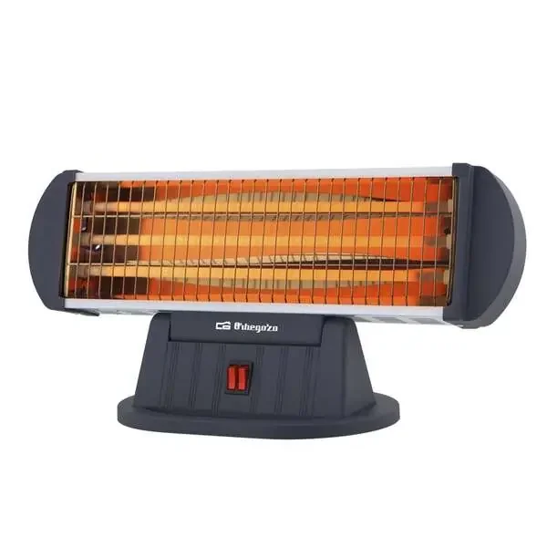 Orbegozo Estufa de Cuarzo BP 0204 – Calor Intenso y Uniforme por Radiacion – 3 Niveles de Potencia – Sistema de Seguridad Antivuelco – Diseño Horizontal Orientable