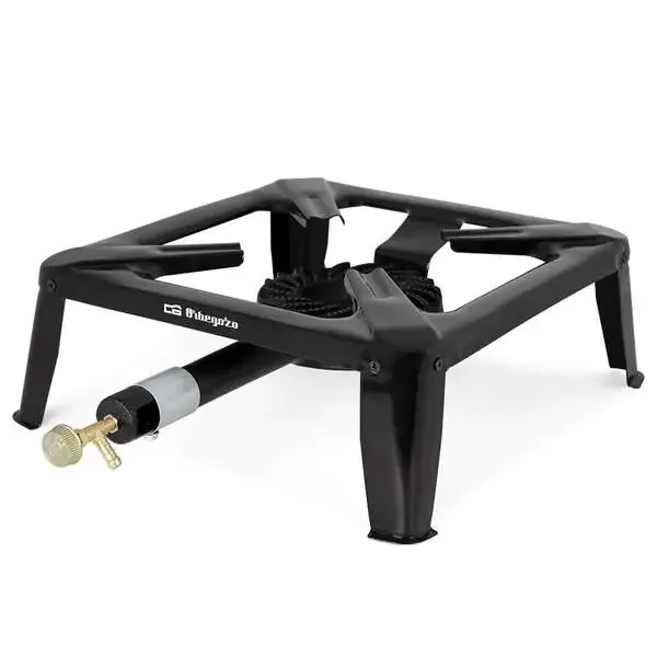 Orbegozo FO 6000 Hornillo a Gas para Paellas al Aire Libre – Potente Quemador de Hierro Fundido – Resistente Cuerpo de Acero Esmaltado – Compacto y Facil de Transportar