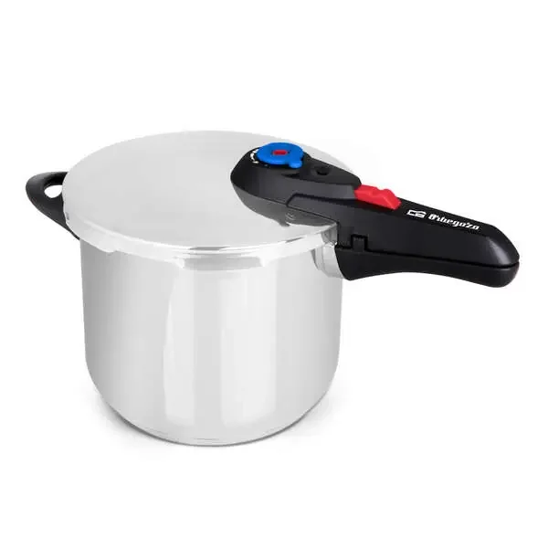 Orbegozo HP 10006 Olla Super Rapida – Capacidad 10 Litros – Cinco Sistemas de Seguridad – Fondo Termo Difusor – Apto para Todo Tipo de Fuegos