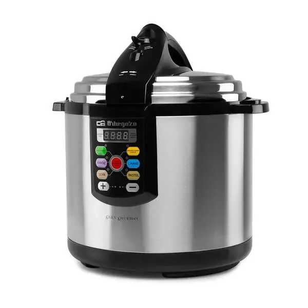 Orbegozo HPE 8075 Olla a Presion Electrica Ultra Rapida – Temporizador Programable – Menus Pre-Configurados – Seguridad y Ahorro Energetico