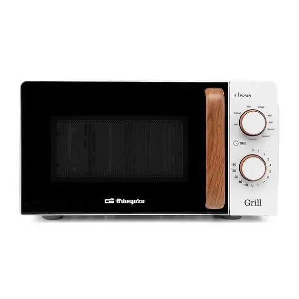 Orbegozo MIG 2142 Microondas con Grill – Capacidad 20L – Potencia 700W – Grill 900W – 5 Niveles de Potencia – Temporizador 30min – Programa de Descongelacion
