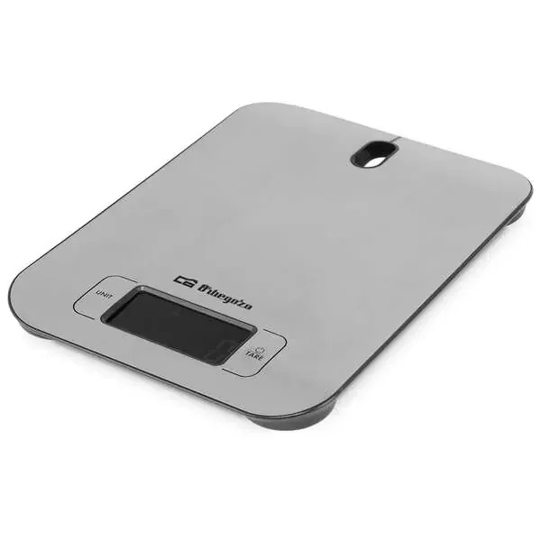 Orbegozo PC 1017 Bascula de Cocina Electronica – Precision y Control en tus Recetas – Capacidad 5kg – Pantalla LCD Retroiluminada – Funcion Tara – Diseño Elegante de Acero Inoxidable