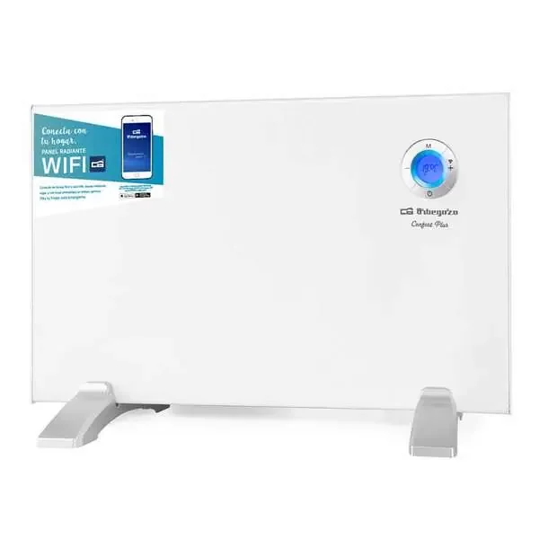 Orbegozo REW 1000 Panel Radiante Wi-Fi Inteligente – Control por Voz – Programacion Diaria y Semanal – Deteccion de Ventanas Abiertas – Seguridad Infantil – Display Digital LCD
