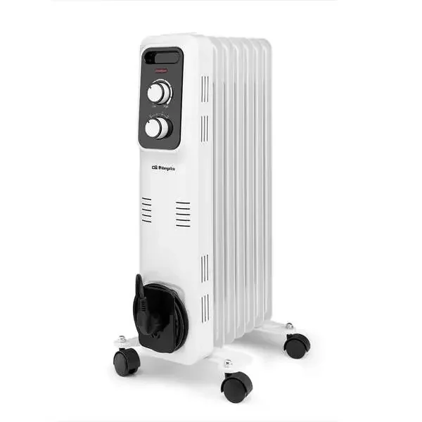 Orbegozo RL 1500 Radiador de Aceite Elegance – Potente y Seguro – Inercia Termica para Dispersion Homogenea del Calor – Proteccion contra Sobrecalentamiento y Antivuelco