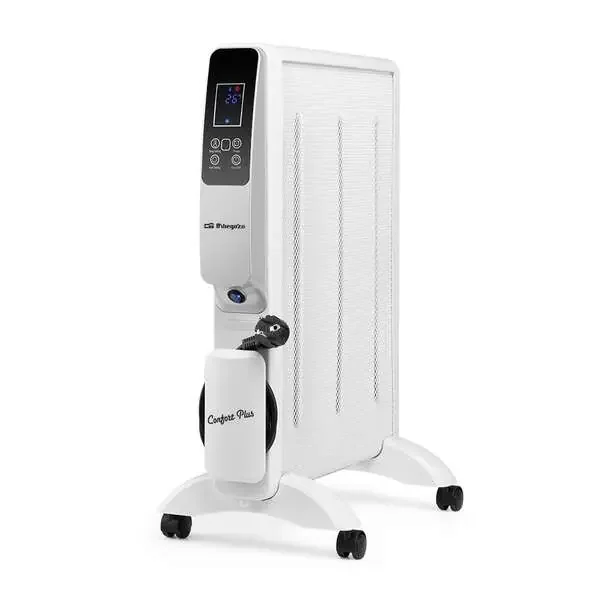 Orbegozo RMW 1500 Radiador de Mica Inteligente – Potente y Eficiente – ConexionWifi – Display LED – Control Remoto – Temporizador – Proteccion Antivuelco y Sobrecalentamiento