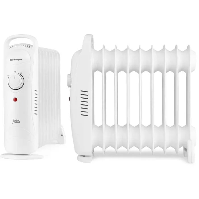 Orbegozo RO 1220 – Radiador de aceite Junior, Protección Sobrecalentamiento, Silencioso, Asa de transporte, 1200W