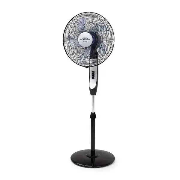 Orbegozo SF 0441 Ventilador de Pie Refrescante – Potente Caudal de Aire – Oscilacion Oval – Altura Regulable – 3 Velocidades – Silencioso – Facil Limpieza – Estable