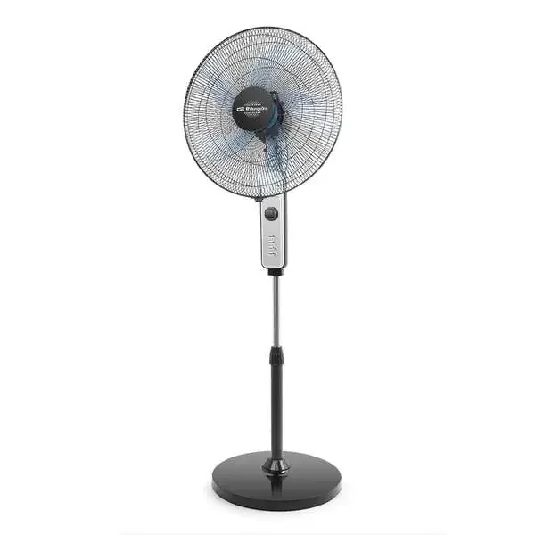 Orbegozo SF 1046 Ventilador de Pie – Temporizador hasta 1 Hora – Altura Regulable hasta 150cm – Potencia de 80W – 5 Aspas y 3 Velocidades – Funcion Oscilante y Cabezal Inclinable