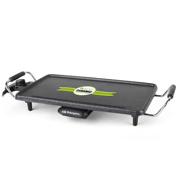 Orbegozo TBC 3000 Asador de Ceramica – Asados mas Exquisitos en su Propio Jugo – Superficie Antiadherente – Recipiente Recoge Grasa – Facil Limpieza – Potencia 2000W