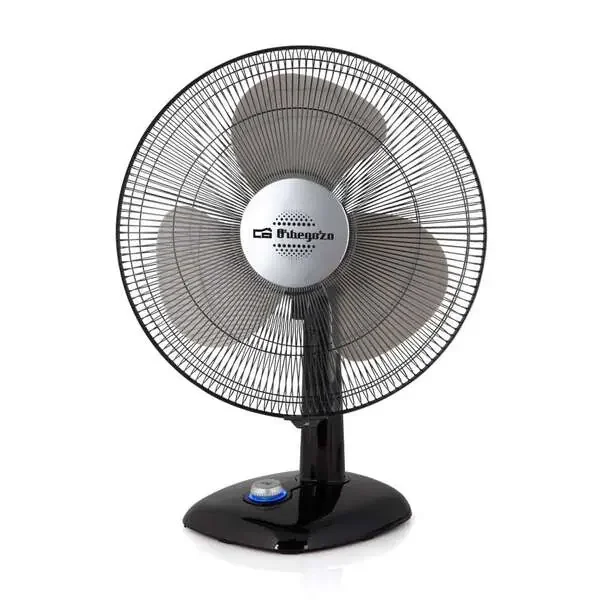 Orbegozo TF 0134 Ventilador de Sobremesa – Potente Caudal de Aire – Silencioso y Seguro – Funcion Oscilacion e Inclinacion – Control de Velocidad LED
