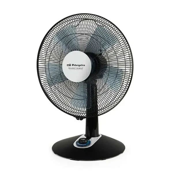 Orbegozo TF 0149 Ventilador de Sobremesa Elegante y Potente – Potencia de 60W – 2 Velocidades + Turbo + Silent – Diametro de 40cm – Oscilacion Automatica – Control de Velocidad Luminoso