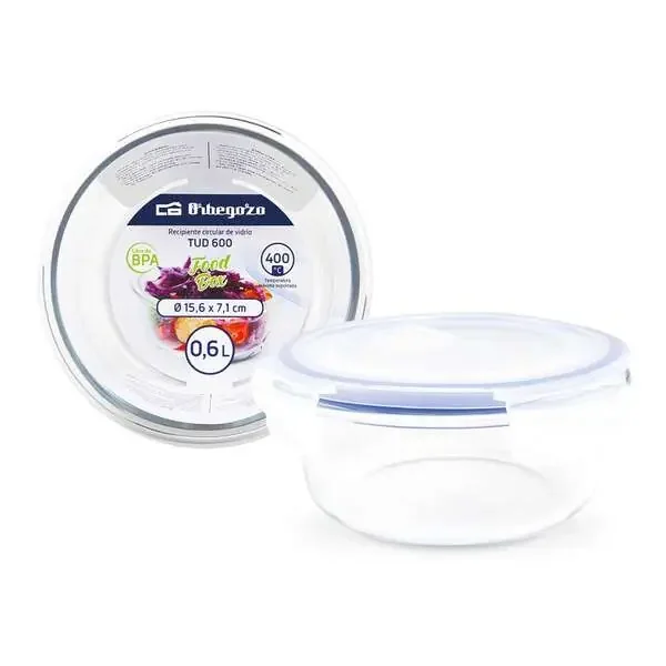 Orbegozo TUD Serie – 0.95L – Recipientes de Vidrio para Cocina Resistente a Altas Temperaturas y Caidas Hermeticos y Aptos para Lavavajillas Ideal para Conservar Alimentos (4 uds)
