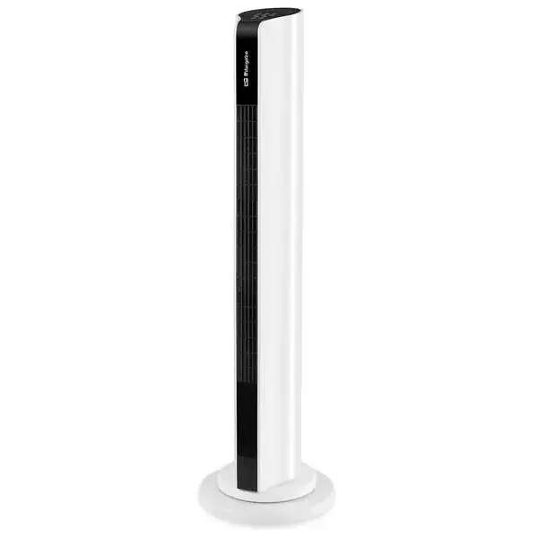 Orbegozo TWM 1000 Ventilador de Torre – Potente Motor de 50W – 3 Velocidades y Oscilacion de 60º – Temporizador Programable – Panel Tactil y Mando a Distancia – Diseño Elegante en Blanco y Negro