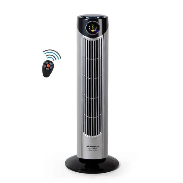 Orbegozo TWM 1010 Ventilador de Torre Ionico – Potente Caudal de Aire – Display Digital – Control Remoto – Ideal para Combatir el Calor