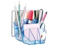 Organizador Sobremesa Cep Confor Ice Blue Plastico Transparente Celeste 1005800741