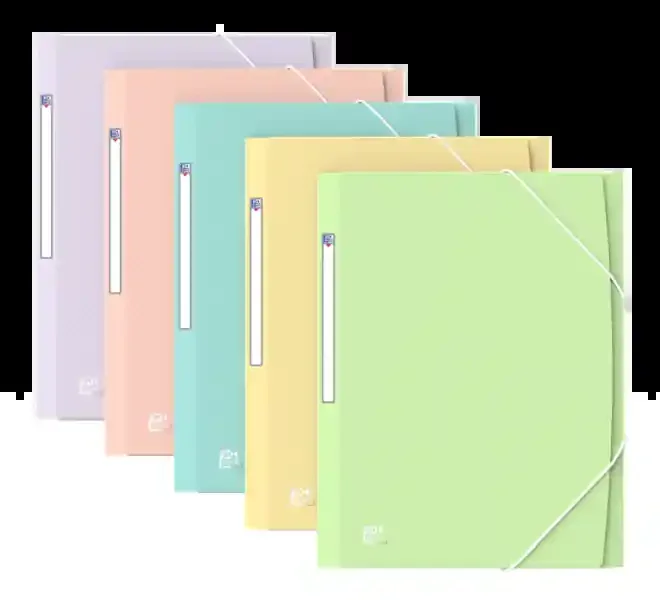 Oxford A4+ PP TR Pastel STD – Carpeta de Plastico Resistente – Tamaño A4+ – Diseño Moderno y Elegante – Ideal para Organizar Documentos – Colores Surtidos (10 uds)