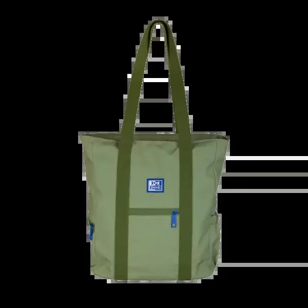 Oxford B-Ready Tote Bag Poliester Reciclado RPET – Asa Larga para Bandolera – Color Verde