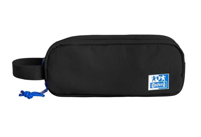 Oxford B-Smart Estuche Portatodo – 3 Compartimentos – Asa Lateral – Fabricado en Material Reciclado – Color Negro