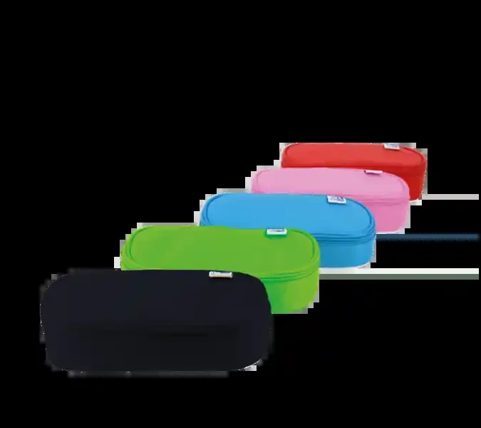 Oxford Kangoo Kids Estuche Cofre 23x11x6cm – Diseño Divertido y Colorido – Amplio Espacio de Almacenamiento – Ideal para Niños en Edad Escolar (5 uds)