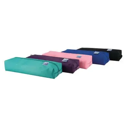 Oxford Kangoo Teens Estuche Rectangular Mediano – Goma Elastica para unirlo al Cuaderno – Colores Surtidos (5 uds)