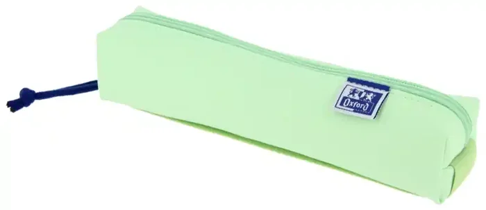 Oxford Live & Go Estuche Cuadrado Pequeño – Material Acolchado – Goma Elastica para unirlo al Cuaderno – Color Verde