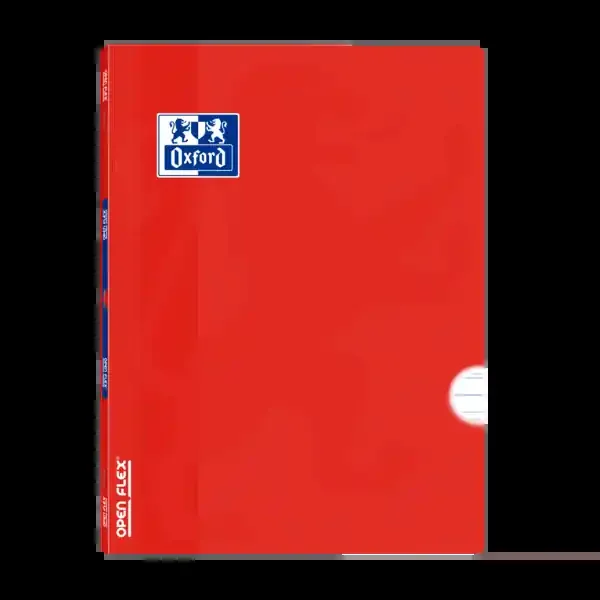 Oxford School Classic Openflex A4 – Tapa de Plastico Resistente – Libreta Grapada – Pauta 3.5 con Margen – 48 Hojas – Color Rojo (10 uds)