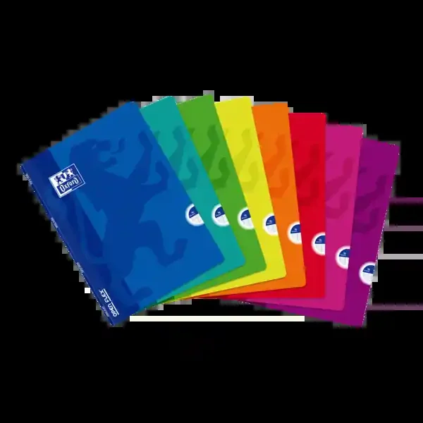 Oxford School Classic Openflex A4 Libreta Grapada – Tapa de Plastico Resistente – 1 Linea con Margen – 48 Hojas – Colores Surtidos (10 uds)