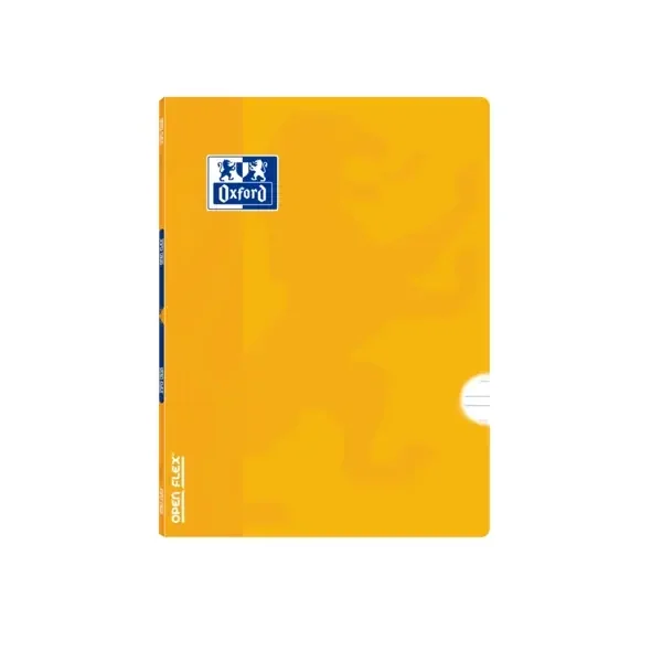 Oxford School Classic Openflex A5+ Libreta Grapada – Tapa de Plastico Resistente – Pauta 3.5 con Margen – 48 Hojas de Papel de Alta Calidad – Color Lima (10 uds)