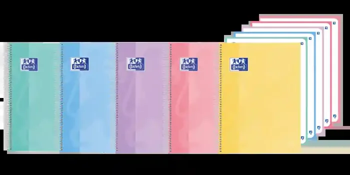 Oxford School Touch Europeanbook 5 Dotbook A4+ – Tapa Extradura – Dots 5×5 – 120 Hojas – Colores Surtidos (5 uds)