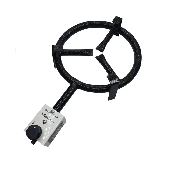Paellero Gas Butano/propano Garcima, 30 Cm tubo redondo recomendado para paellas de 36 a 46 cm 1 aro