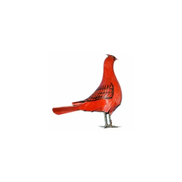 Pajaro rojo de esparto