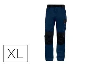 PANTALON DE TRABAJO DELTAPLUS CINTURA AJUSTABLE 5 BOLSILLOS COLOR AZUL NARANJA TALLA XL NARANJA TALLA XL
