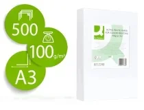 Papel Fotocopiadora Qconnect Ultra White Din A3 100 Gramos Paquete De 500 Kf17788 , Blanco
