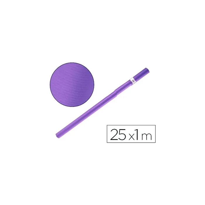 Papel kraft liderpapel violeta rollo 25×1 mt