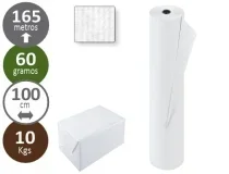 Papel Kraft Verjurado Liderpapel Blanco Ancho 1mt Longitud 165 Mt Gramaje 60 68199